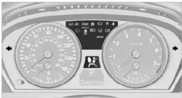 BMW X6 M (2012) - Indicator/warning lamps - 1
