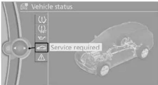 BMW X6 M (2012) - BMW maintenance system - 1