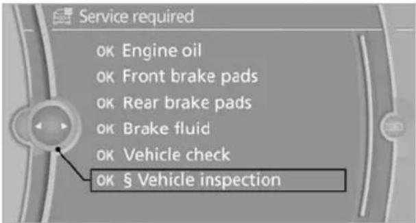 BMW X6 M (2012) - "§ Vehicle inspection" - 1