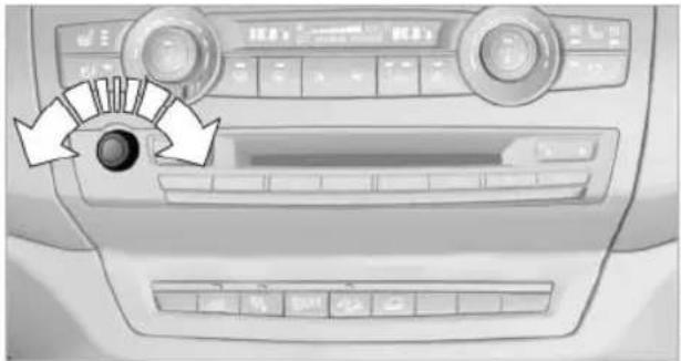 BMW X6 M (2012) - Adjusting the volume - 1