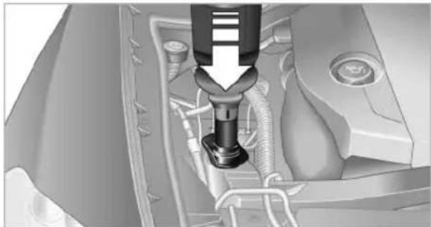BMW X6 M (2012) - Refilling BMW diesel exhaust fluid - 2