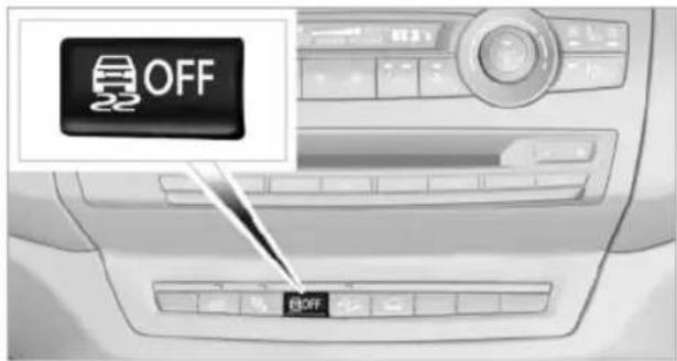 BMW X6 M (2012) - Deactivating DSC: DSC OFF - 1