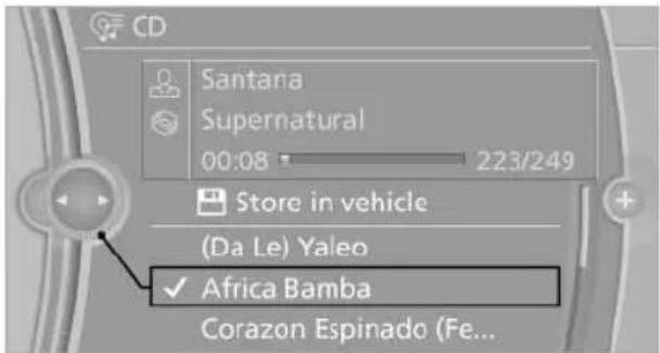 BMW X6 M (2012) - CDs/DVDs with compressed audio files - 2
