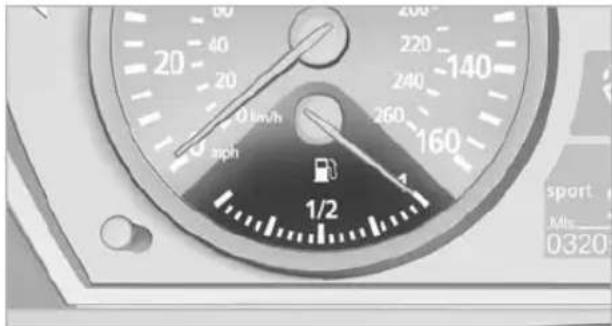 BMW X6 M (2012) - Fuel gauge - 1