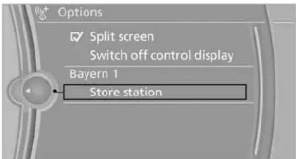 BMW X6 M (2012) - Opening the Options menu - 2