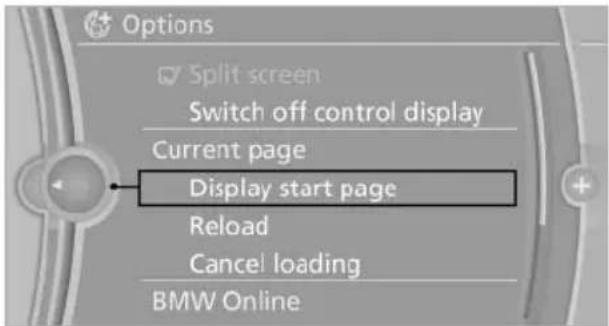 BMW X6 M (2012) - Opening the start page - 1