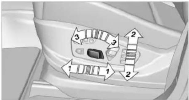 BMW X6 M (2012) - Adjusting electrically - 1