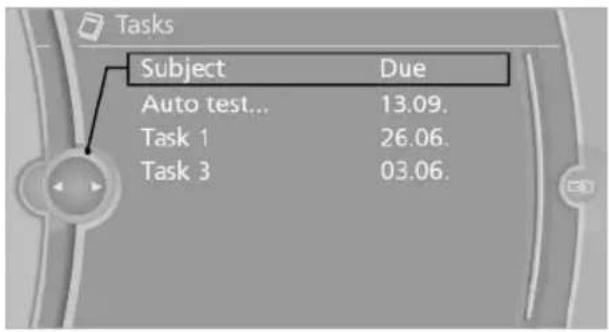 BMW X6 M (2012) - Sorting the task list - 1