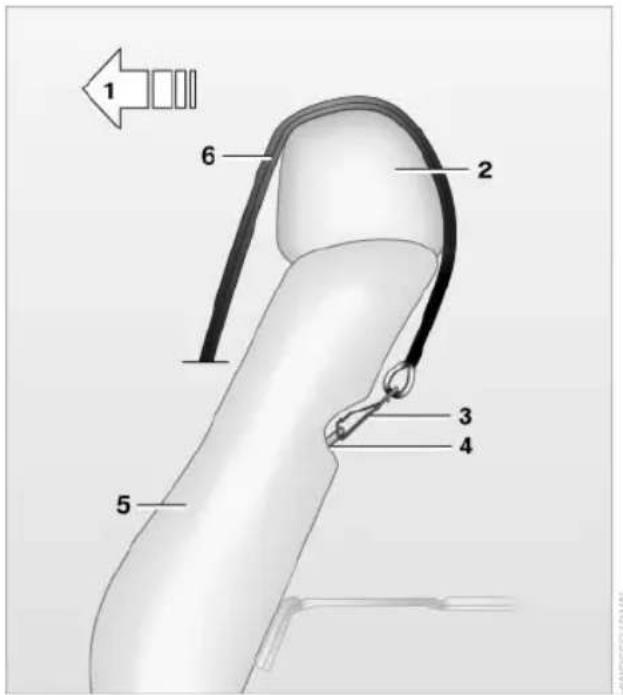 BMW X6 M (2012) - Retaining strap guide - 5