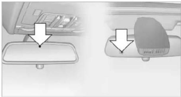BMW X6 M (2012) - Interior and exterior mirrors, automatic dimming feature\* - 1