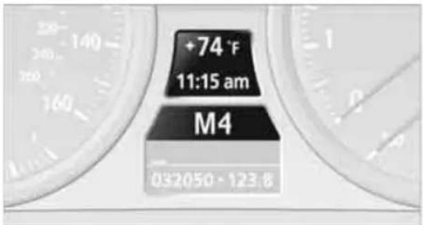 BMW 335i Convertible (2011) - Displays in the instrument cluster - 1