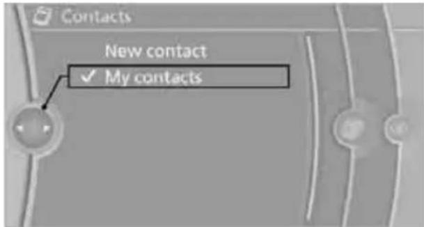 BMW 328i xDrive Sedan (2011) - Displaying contacts - 1