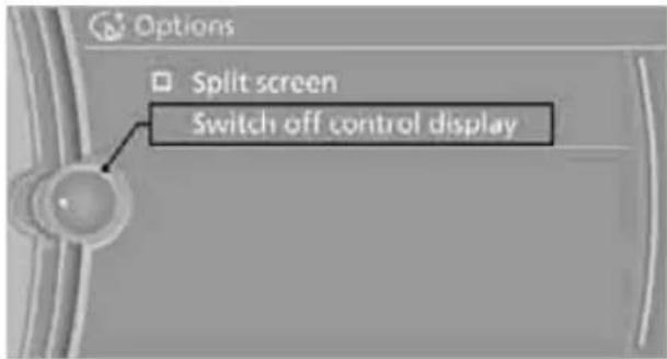 BMW 328i xDrive Sedan (2011) - Switching the Control Display off/on - 1