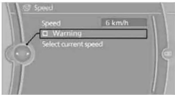 BMW 328i xDrive Sedan (2011) - Activating/deactivating the limit - 1