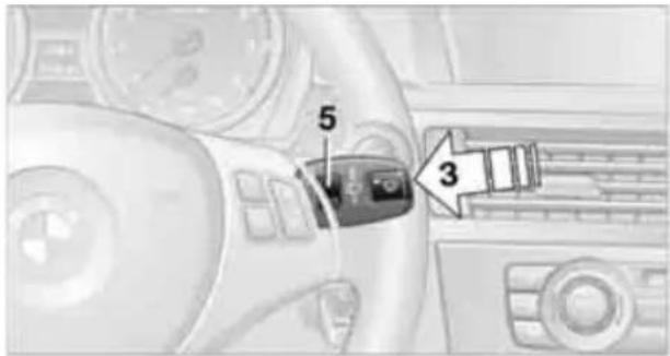 BMW 328i xDrive Sedan (2011) - Activating intermittent wipe or rain sensor - 1