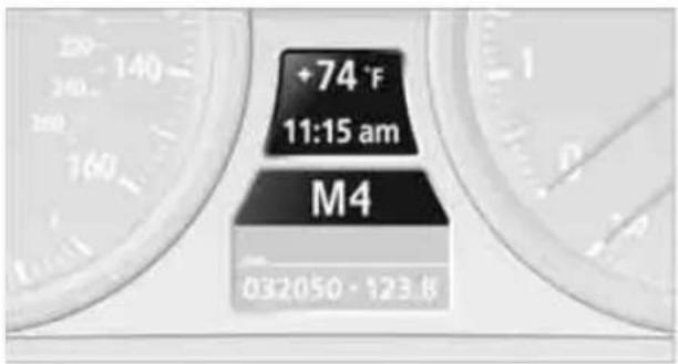 BMW 328i xDrive Sedan (2011) - Displays in the instrument cluster - 1