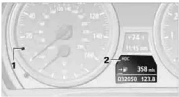 BMW 328i xDrive Sedan (2011) - Displays in the instrument cluster\* - 1