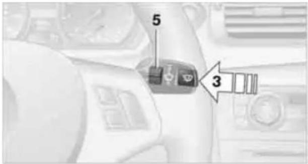 BMW 128i Coupe (2010) - Activating intermittent wipe or rain sensor - 1