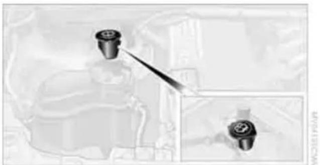 BMW 128i Coupe (2010) - Washer fluid filler neck - 2