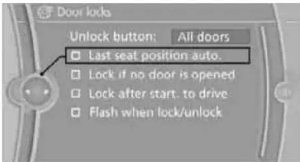 BMW 335i xDrive Sedan (2010) - Selecting automatic call-up - 1