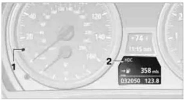BMW 335i xDrive Sedan (2010) - Displays in the instrument cluster\* - 1