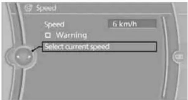 BMW 335i xDrive Sedan (2010) - Applying your current speed as the limit - 1