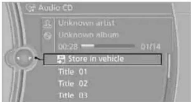 BMW 335i xDrive Sedan (2010) - Storing files from CDs/DVDs - 1