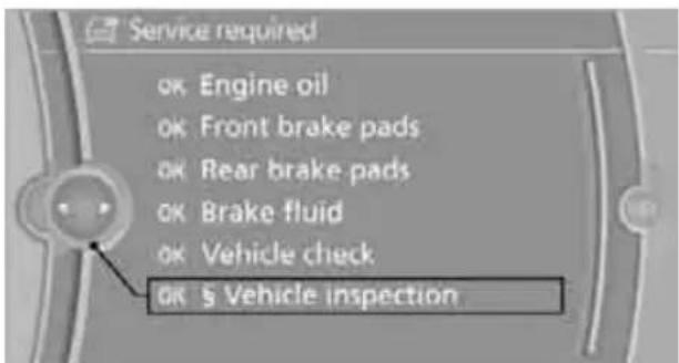 BMW 335i xDrive Sedan (2010) - Entering deadlines for legally required inspections\* - 2