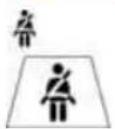 BMW 335i xDrive Sedan (2010) - "Fasten safety belts" reminder for driver's and front passenger seat - 1