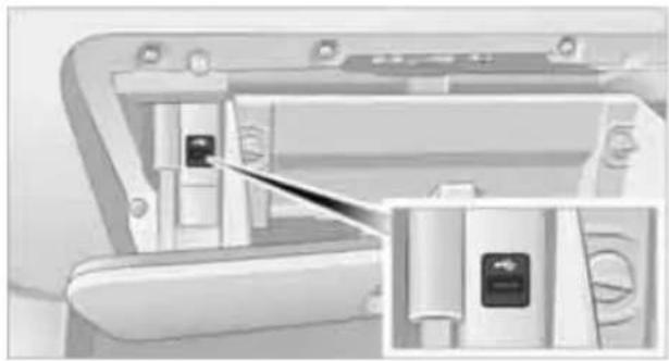 BMW 335i xDrive Sedan (2010) - USB interface for data transmission - 1