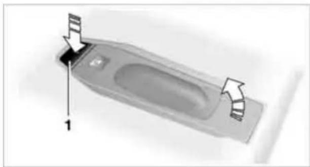 BMW 335i xDrive Sedan (2010) - Inserting/removing the snap-in adapter\* - 3