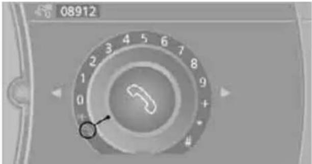 BMW Z4 sDrive30i (2010) - Dialing phone numbers - 1