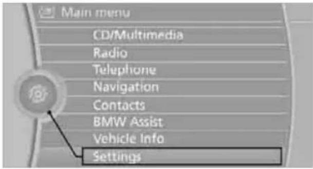 BMW Z4 sDrive30i (2010) - "Settings" - 1