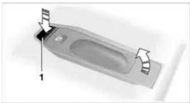 BMW 328i xDrive Sedan (2009) - Inserting/removing the snap-in adapter - 3
