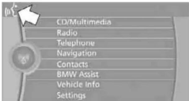 BMW 328i xDrive Sedan (2009) - Activating voice activation system - 2