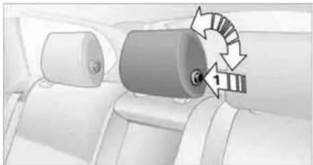 BMW 328i xDrive Sports Wagon (2009) - Folding head restraints down and back up - 1