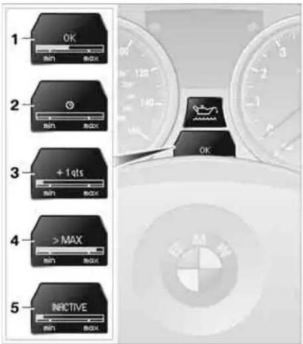 BMW 328i xDrive Sports Wagon (2009) - Gasoline engine: checking engine oil level - 2