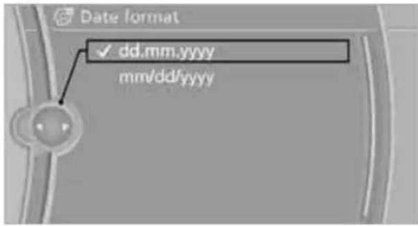BMW 328i xDrive Sports Wagon (2009) - Setting the date format - 1