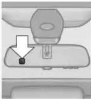 BMW 750i Sedan (2009) - Interior rearview mirror, automatic dimming feature\* - 2