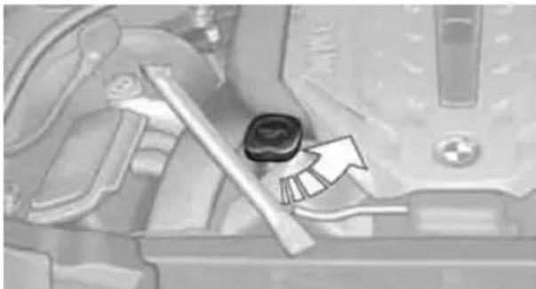 BMW 750i Sedan (2009) - Filler neck - 1