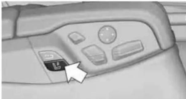 BMW 750i Sedan (2009) - Adjusting the front passenger seat from the rear - 1