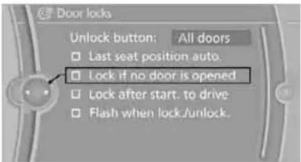 BMW 750i Sedan (2009) - Automatic locking - 1
