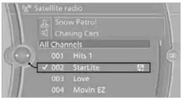 BMW 750i Sedan (2009) - Selecting channels - 1