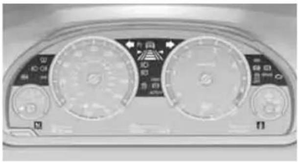 BMW 750i Sedan (2009) - In the instrument cluster - 1