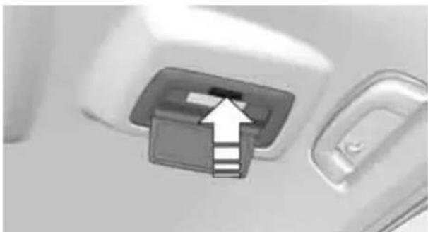 BMW 750i Sedan (2009) - Illuminated vanity mirror\* in the rear - 1