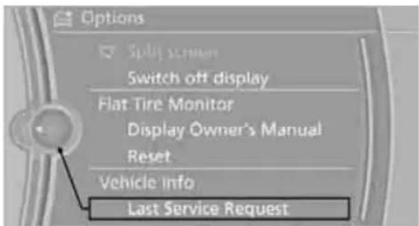 BMW 750i Sedan (2009) - Automatic Service Request\* - 2