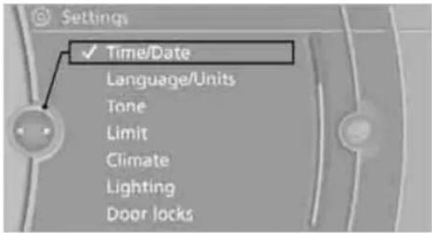 BMW 750i Sedan (2009) - Setting the clock - 3