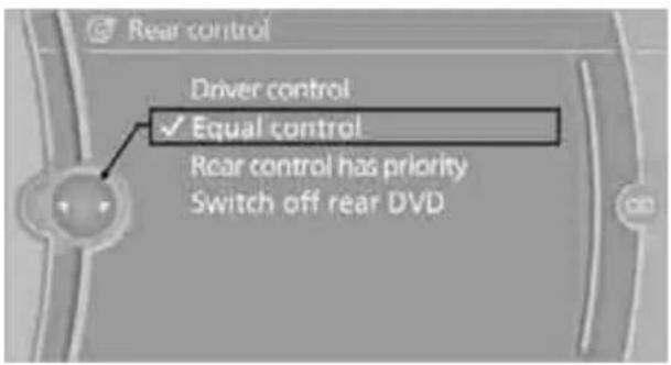 BMW 750i Sedan (2009) - Enabling operation in the rear - 1