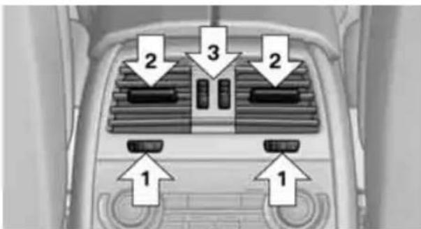 BMW 750i Sedan (2009) - Adjusting the ventilation - 1
