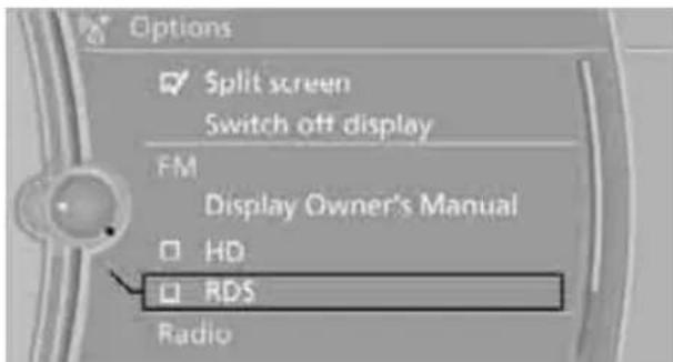 BMW 750i Sedan (2009) - Opening the Options menu - 2
